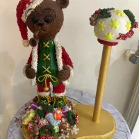 جای دستمال تدی کریسمسی