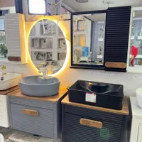 روشویی کابینتی باورق پی وی سی مدل بامبو waterproof|لوازم سرویس بهداشتی|تهران, تهرانسر شرقی|دیوار