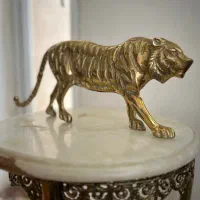 مجسمه ببر برنجی برنزی