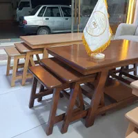 جلو مبلی ۵تیکه چوبی *تینا*جلومبلی +۴تا عسلی|مبلمان خانگی و میز عسلی|مشکین‌دشت, |دیوار