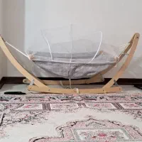 گهواره سنتی نوی نو با پشه بند و ساک