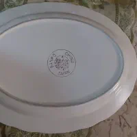 ۲ عدد دیس سینی طرح دار مارک دار خارجی قدیمی (نو)|کلکسیون اشیاء عتیقه|تهران, باغ خزانه|دیوار