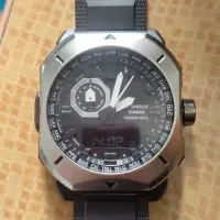 ساعت کاسیو جی شاک دو زمانه قاب فلزی