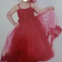 لباس عروس رنگ اناری|لباس|شیراز, شهرک مهدی‌آباد|دیوار