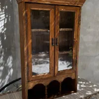 بوفه ویترین چوب روسی و پلایوود
