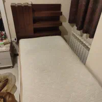 تخت یک نفر ه با تشک دو لبه