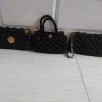 کیف و عروسک خرس دستبافت