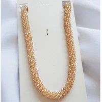 گردنبند زنجیری ساده کریستالی مدل گندمی|بدلیجات|قم, عمار یاسر|دیوار