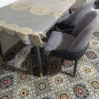 میز ۶ نفره با دوعدد صندلی