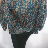 بلوز گره ای بادامن