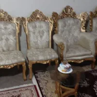 مبل سلطنتی ۹ نفره|مبلمان خانگی و میز عسلی|سنگر, |دیوار