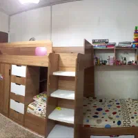 تخت دو طبقه|تخت و سرویس خواب|شاهرود, |دیوار