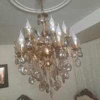 لوستر برنز ۶ شاخه دوبل|لوستر و چراغ آویز|تهران, تهرانسر شرقی|دیوار
