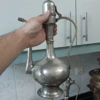 چراغ نفتی سماورذغالی آفتابه لگن ورشو عتیقه نوربلین