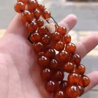 تسبیح کهربا تراش استانبولی قهوه ای روشن|بدلیجات|ارومیه, |دیوار