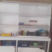 قفسه مغازه سوپری و یخچال ایستاده سه درب