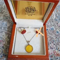 گردنبد و انگشتر نقره دست ساز