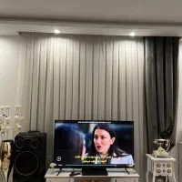 پرده فروشی حریر سفید و ساتن