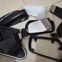 قطعات آینه بغل پارس راهنما دار و اسکلت اینه elx