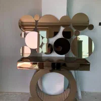 آیینه کنسول دکوراتیو شامپاینی|بوفه، ویترین، کنسول|تهران, محمودیه|دیوار