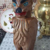مجسمه چوبی قدیمی|مجسمه، تندیس، ماکت|مشکین‌دشت, |دیوار