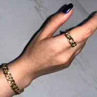 ست دستبند و انگشتر مدل کارتیه