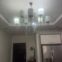 دو عدد لوستر استیل هشت شعله|لوستر و چراغ آویز|کرج, گلشهر|دیوار