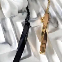 ست گردنبند مدل عشق مکعب کد6473
