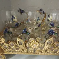 لیوان لوکس نگین کاری شده