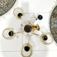 لوستر ۵ شاخه|لوستر و چراغ آویز|اندیشه, شهرک مریم|دیوار
