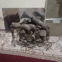 هیزم ،پایه شومینه وپیلوت تمیز و سالم در حدنو