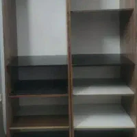 کمدقهوه ای طول۲متر عرض ۶۵و عمق ۶۰