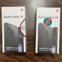 فروش دو گوشی ردمی نوت ۱۴ مشکی و سبز|موبایل|بابل, |دیوار