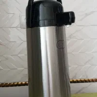 فلاکس پمپی استیل ۲/۵ لیتر|قوری، کتری، قهوه‌ساز دستی|پاکدشت, حصار امیر|دیوار