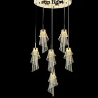 چراغ آویز مدرن کریستالی، قیمت مناسب|لوستر و چراغ آویز|تهران, اتابک|دیوار