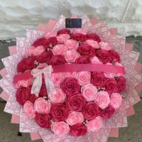 دسته گل خاص روبانی|گل مصنوعی|شوشتر, |دیوار