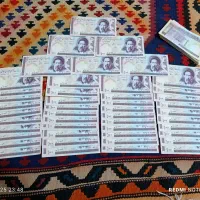 صد ریالی نو سری پشت هم طرح مدرس کلکسیونی