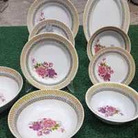 سرویس ملامین گل دیاموند نشکن استاندارد|ظروف سرو و پذیرایی|مشهد, کارمندان دوم|دیوار