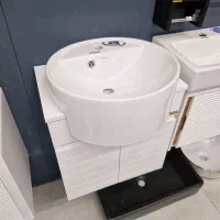 روشویی کابینتی هما مشکی طلایی تولید حاجی ابوطالبی|لوازم سرویس بهداشتی|رودهن, |دیوار