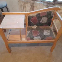 میز تلفن چوبی