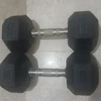 دمبل 10 کیلویی شیش ضلعی
