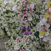 تاج گل|گل مصنوعی|تهران, شوش (باغ آذری)|دیوار