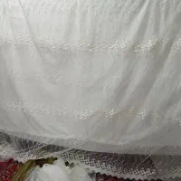 پرده گل پمبه ای