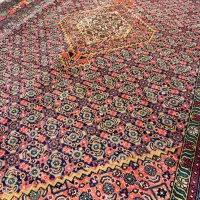 ۶متری دستبافت نقشه ماهی سرمه ای حاشیه قرمز|فرش|تهران, یوسفآباد|دیوار