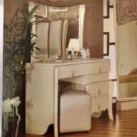 سرویس خواب یک و نیم نفره سنا چوب سفید شیری