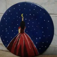 طرح نقاشی روی سفال|تابلو، نقاشی، عکس|یزد, |دیوار