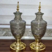شکلات خوری شیشه ای پایه دار