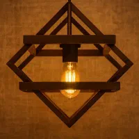 لوستر چوبی کلاسیک