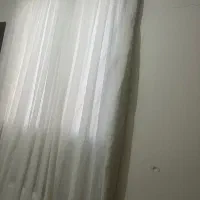 پرده حریر سفید