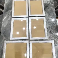 قاب عکس pvc نقره ای و سفید